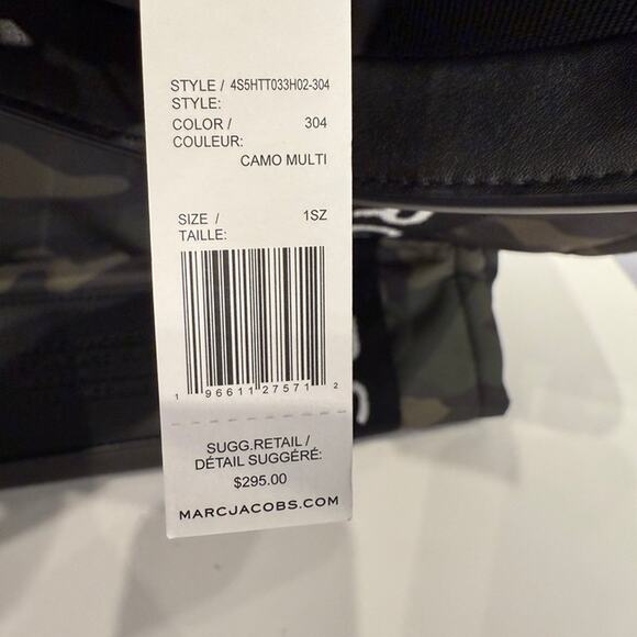 Best Price‼️MARC JACOBS 4S5HTT033H02 Large Nylon Tote Bag Camo Multi - Picture 12 of 16